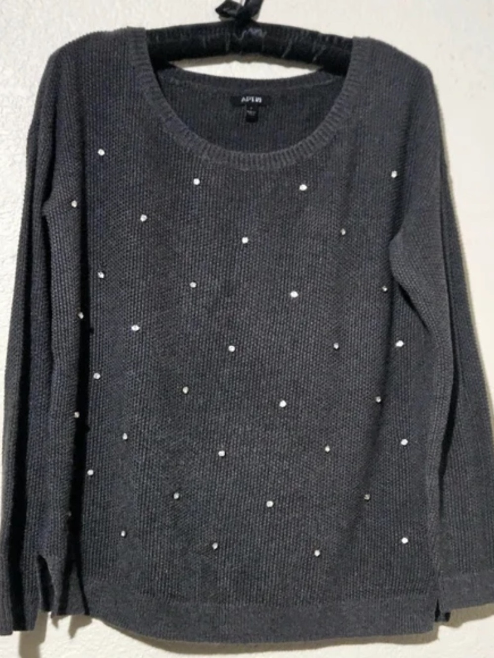 Apt. 9 Rhinestone Crystal Sweater